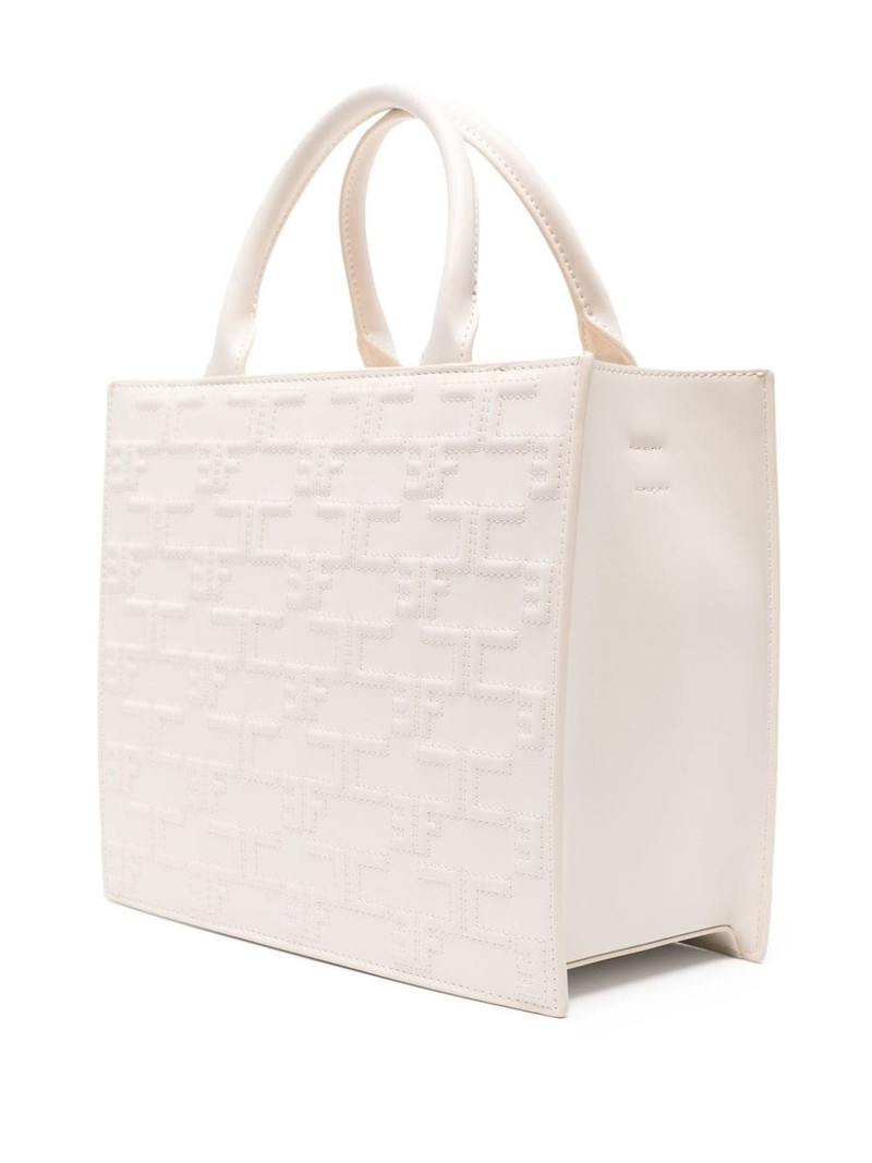 embossed-monogram tote bag 3