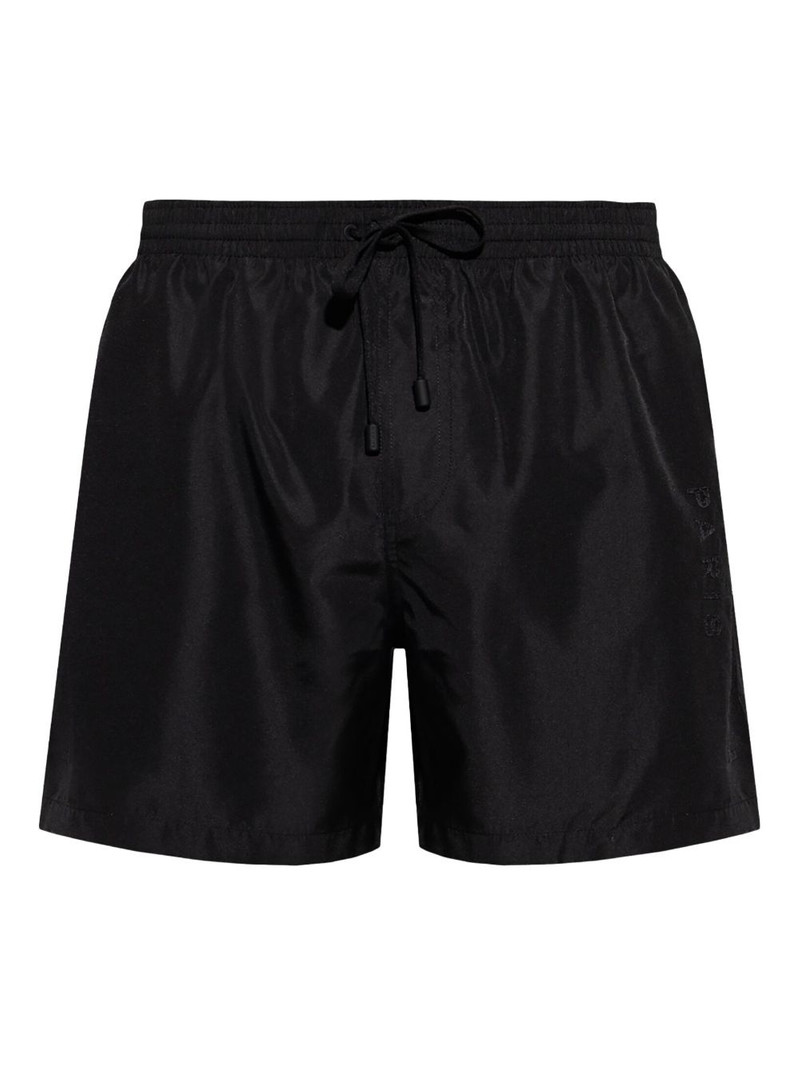 logo-appliqué swim shorts 1
