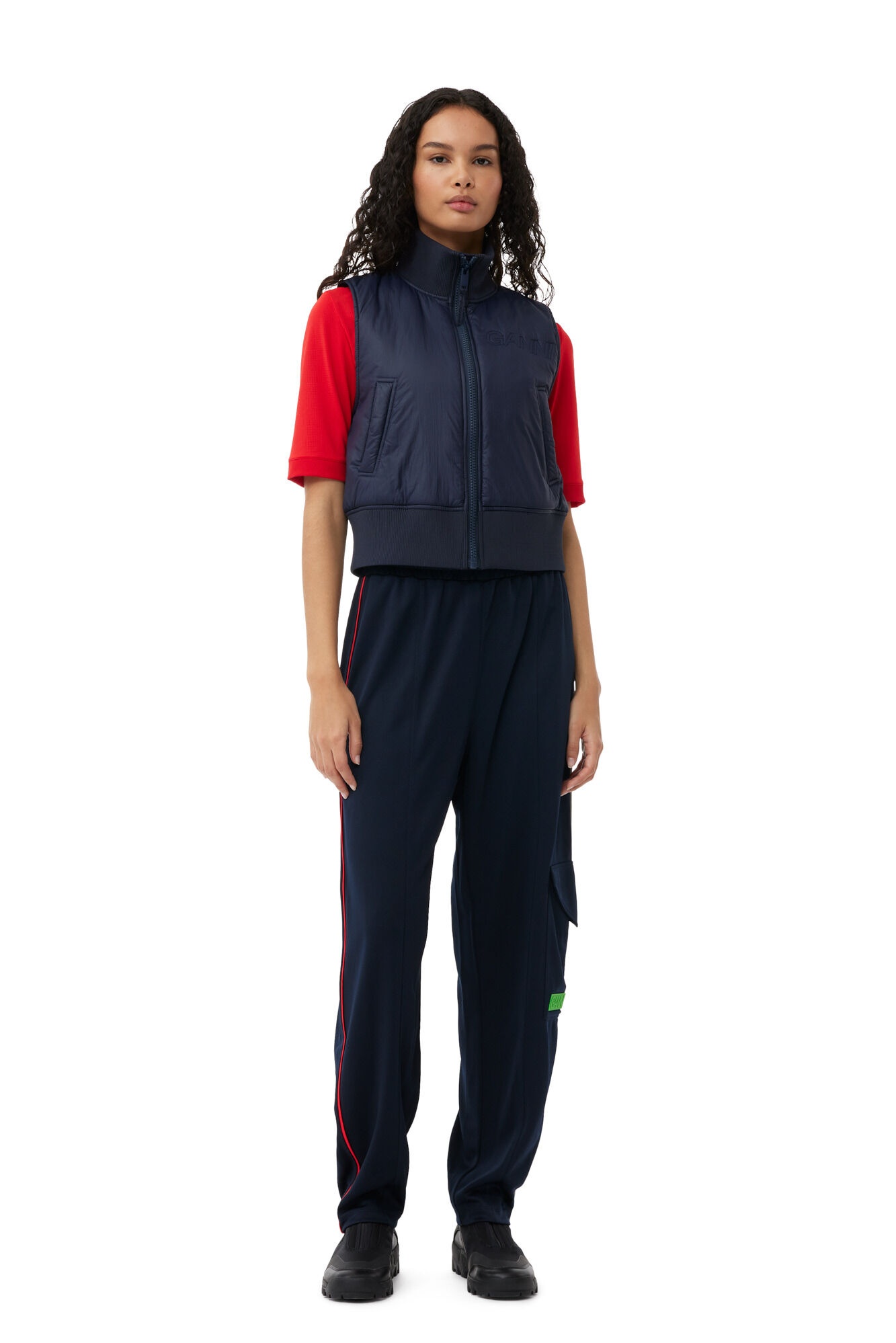 SPORTY JERSEY LOOSE PANTS - 2