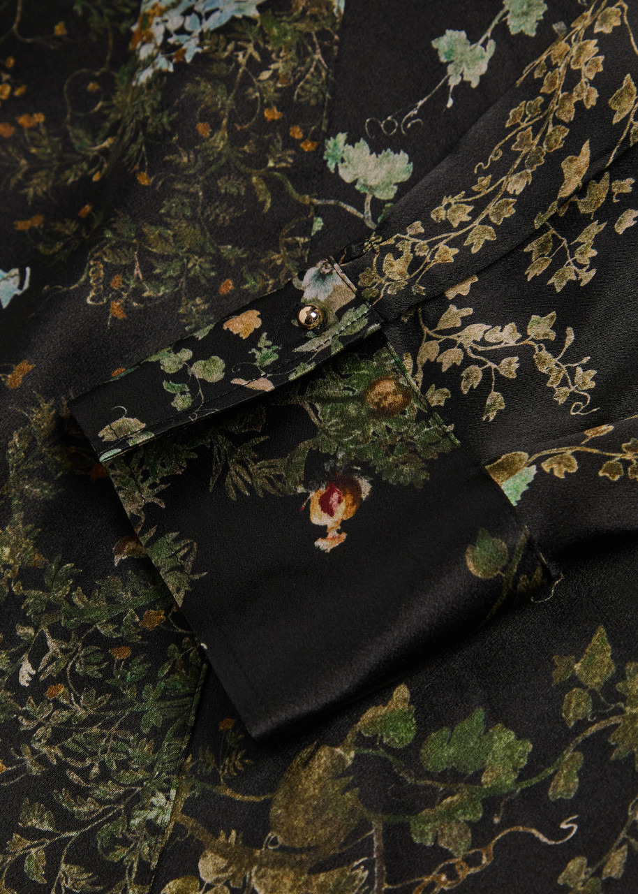 Vince Floral-print Silk Blouse - 5