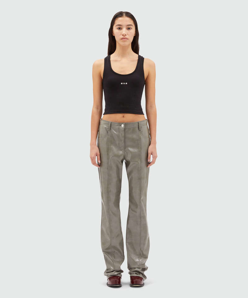 MSGM Petent leather pants outlook