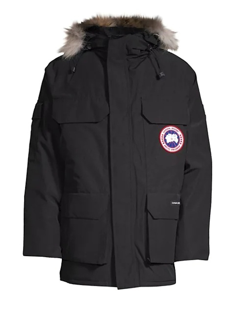 Coyote Fur-Trim Down Expedition Parka - 1