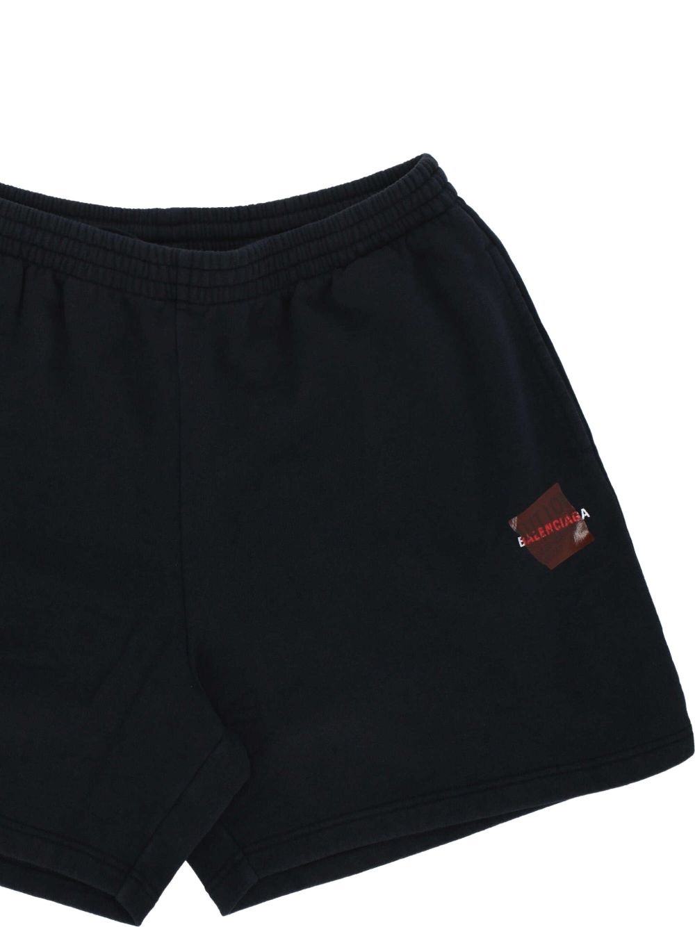 logo-print track shorts - 3