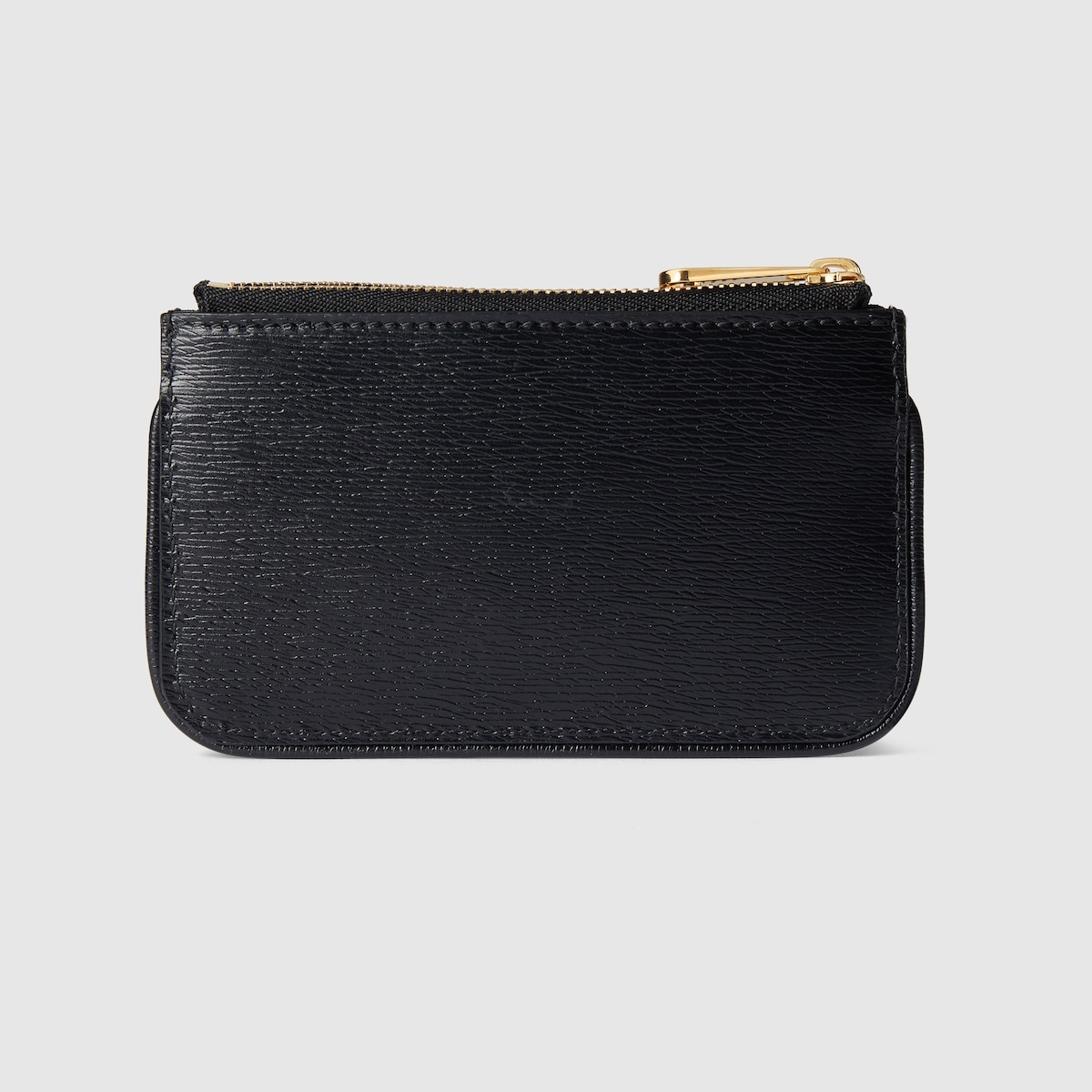 Zip key case with Gucci script 4