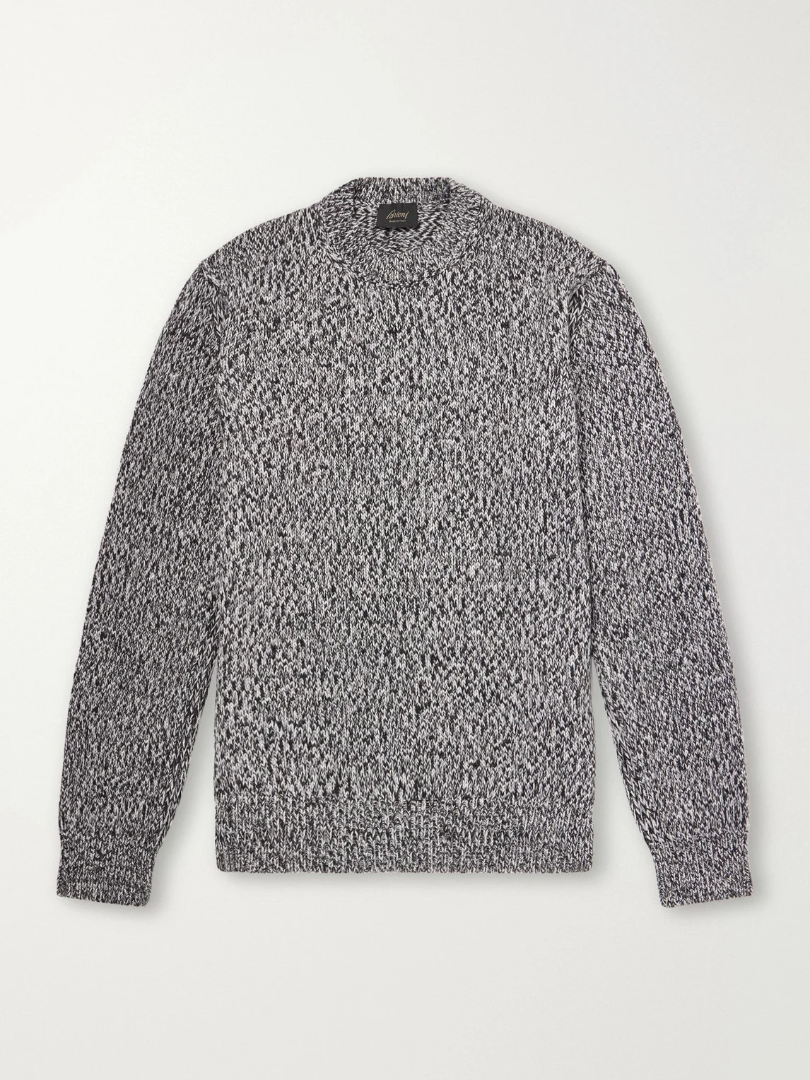 Wool-Mouliné Sweater - 1