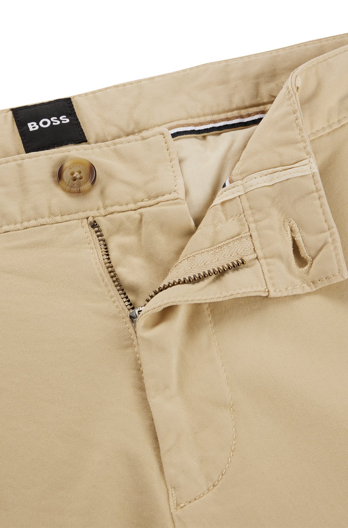 SLIM-FIT SHORTS IN STRETCH-COTTON TWILL - 6
