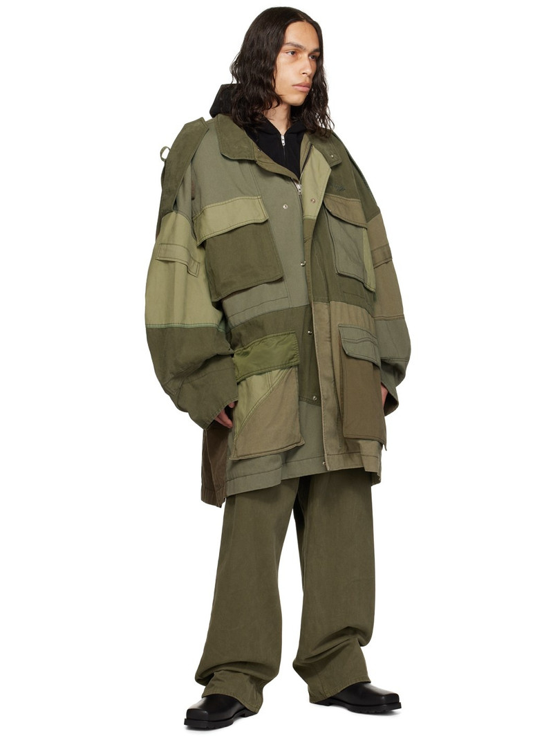 We11done Green Paneled Jacket outlook