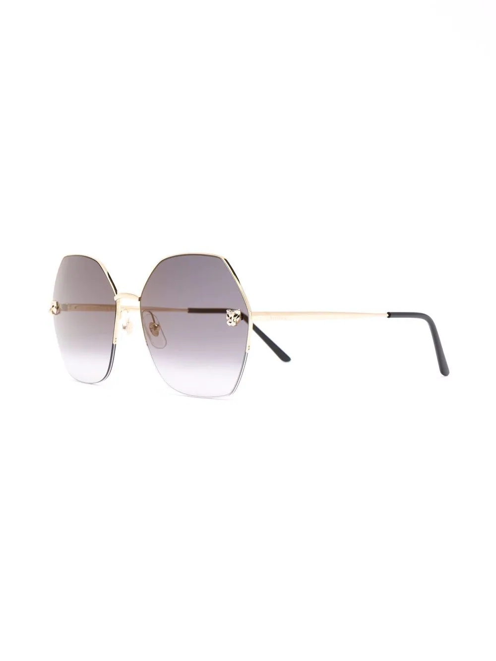 geometric-frame gradient-lense sunglasses - 2