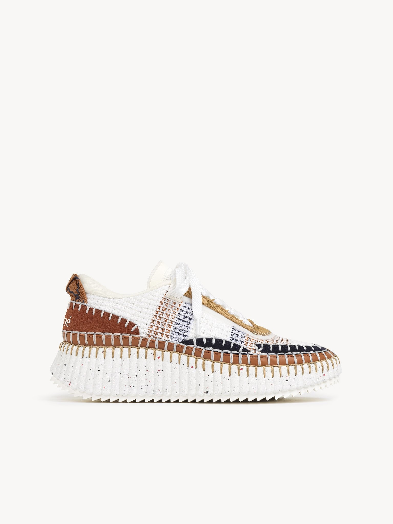 シューズ・サンダルその他 Chloe Natural Nama trainer in recycled nylon Chloé NAMA SNEAKER | REVERSIBLE