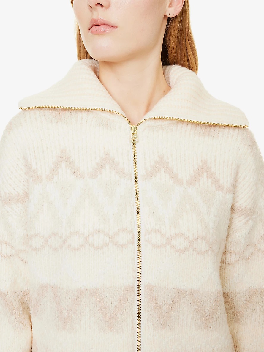 Brook fairisle-pattern knit jacket - 5
