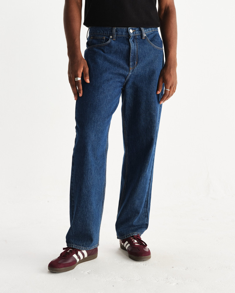 Wax London Felix - Vintage 90s Blue Wash Loose Fit Denim Jeans outlook