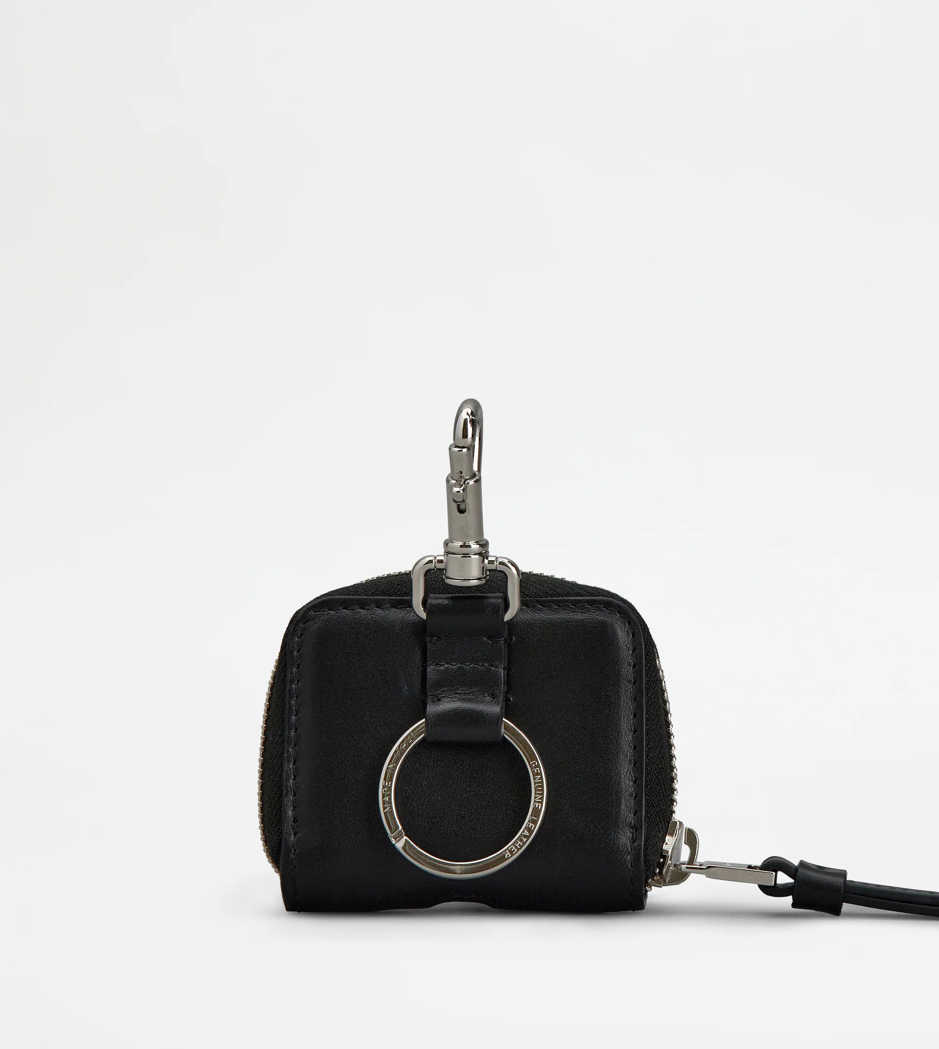 TOD'S AIRPODS HOLDER IN LEATHER - BLACK - 2