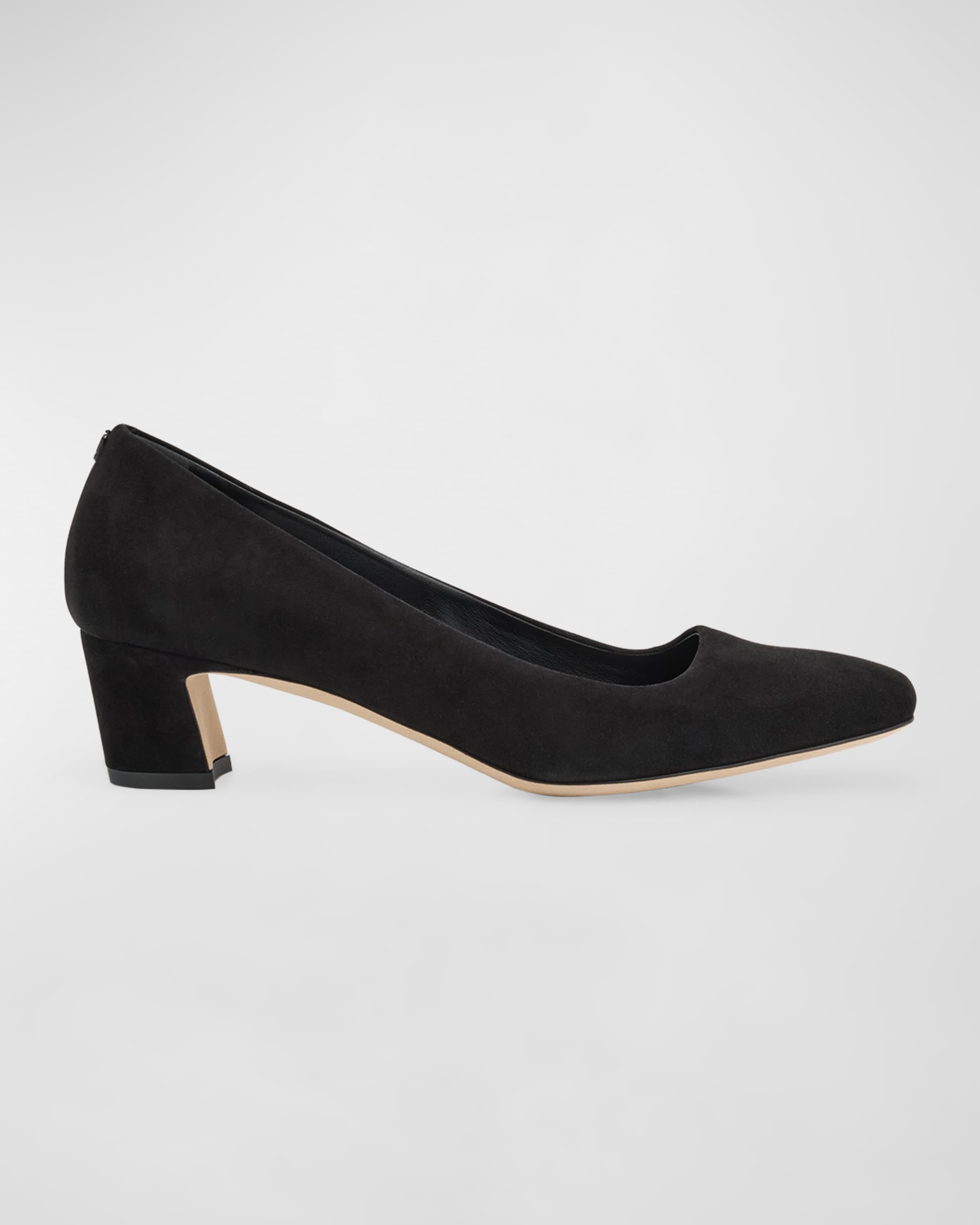 Winnie Suede Square-Toe Pumps - 1