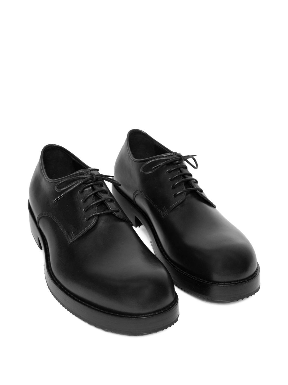 leather lace-up derby shoes - 2