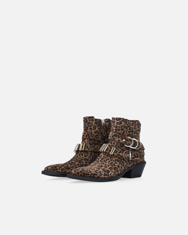 COWBOY BOOTS WITH STUDS AND ANIMAL PRINT 6