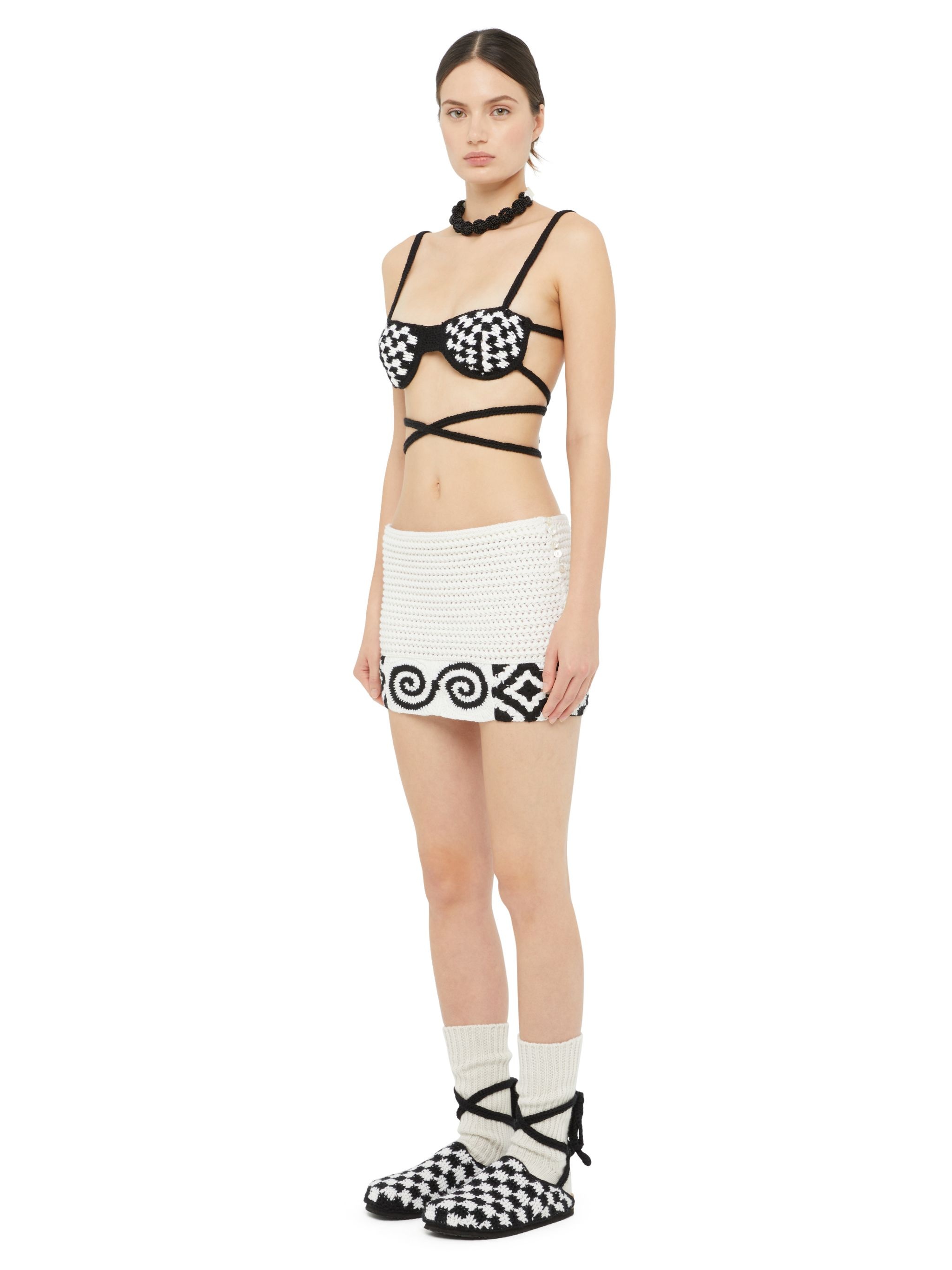 B & W Crochet Bra - 5