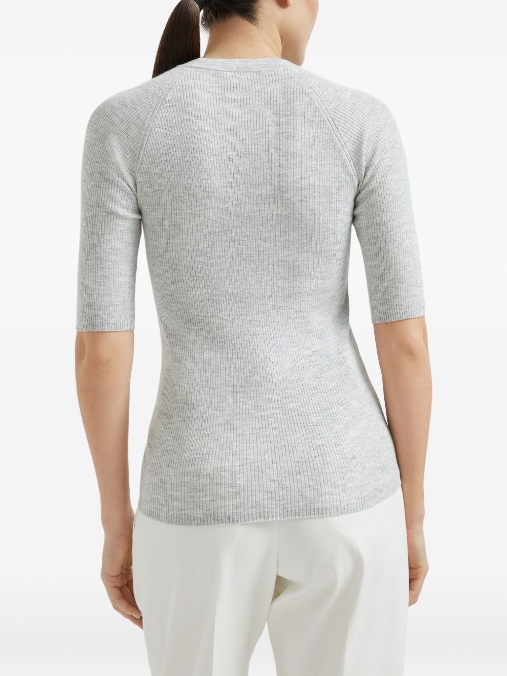 ribbed-knit jumper - 4