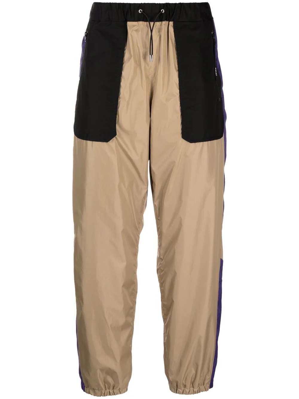 drawstring-fastening track trousers - 1