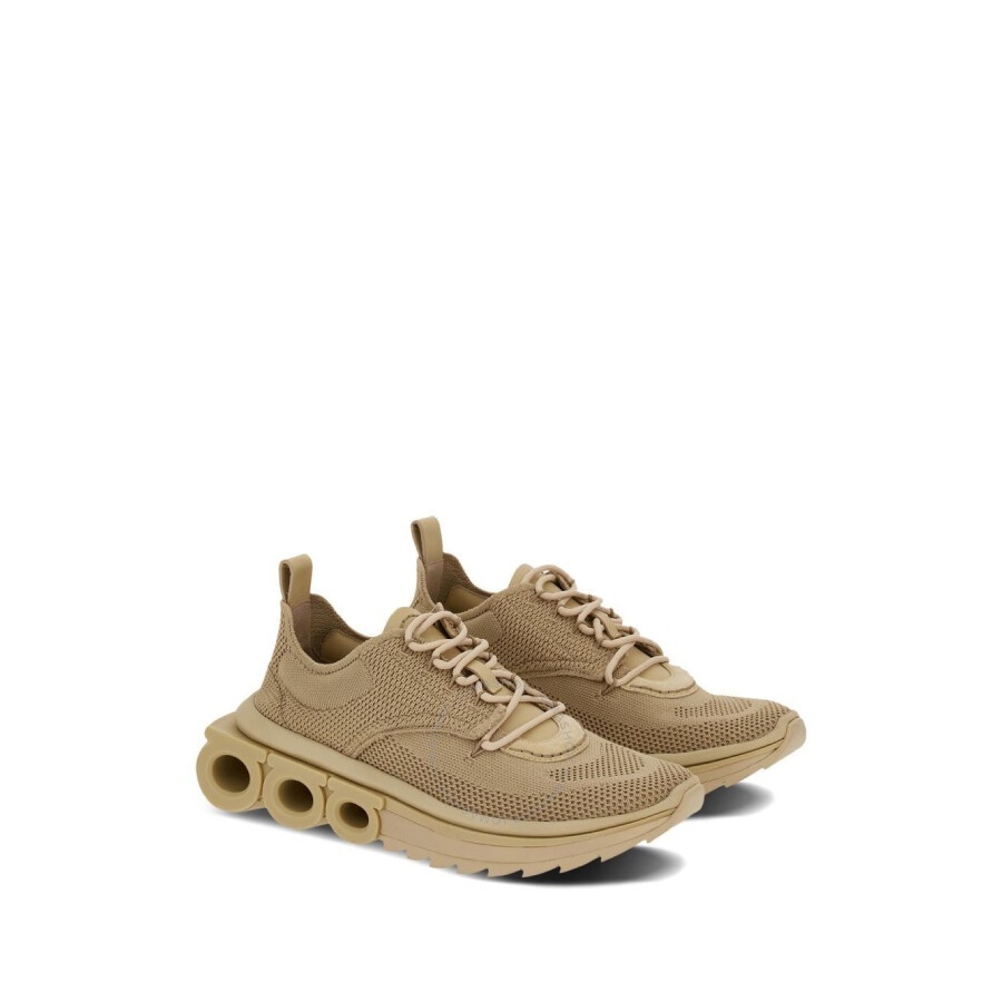 Ferragamo Gancini-Plaque Round-Toe Sneaker - 2