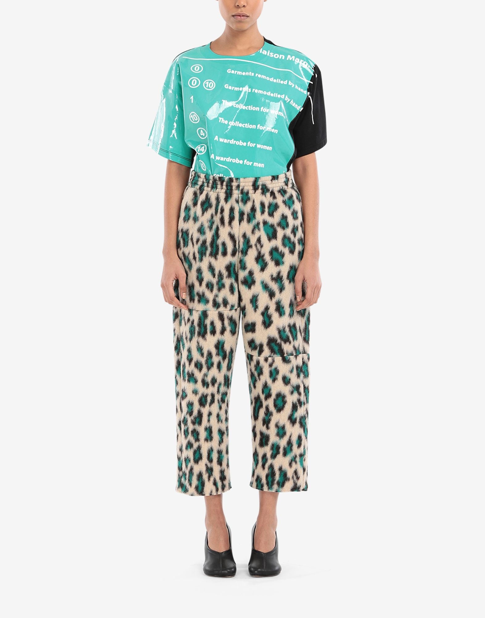 Leopard jacquard pants - 2