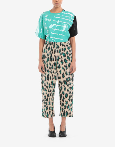 MM6 Maison Margiela Leopard jacquard pants outlook