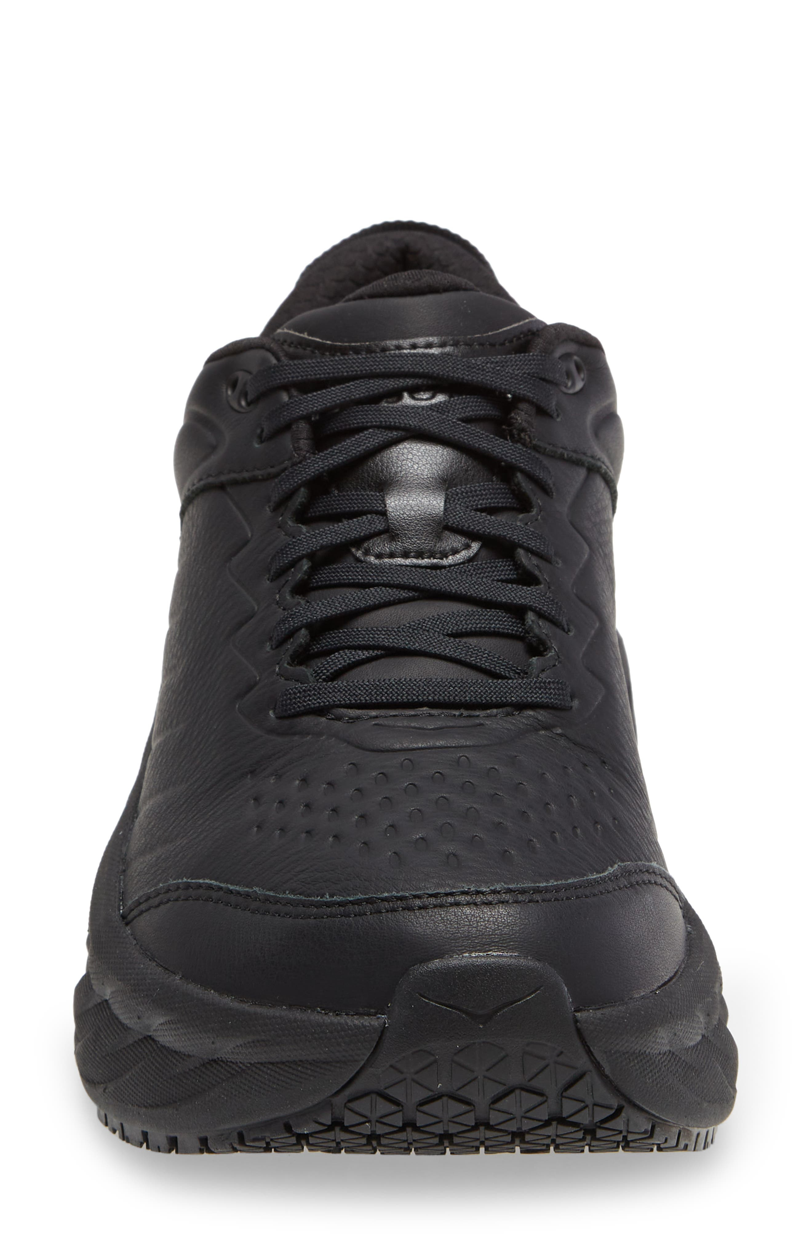 HOKA Bondi SR Water Resistant Sneaker in Black/Black at Nordstrom - 4