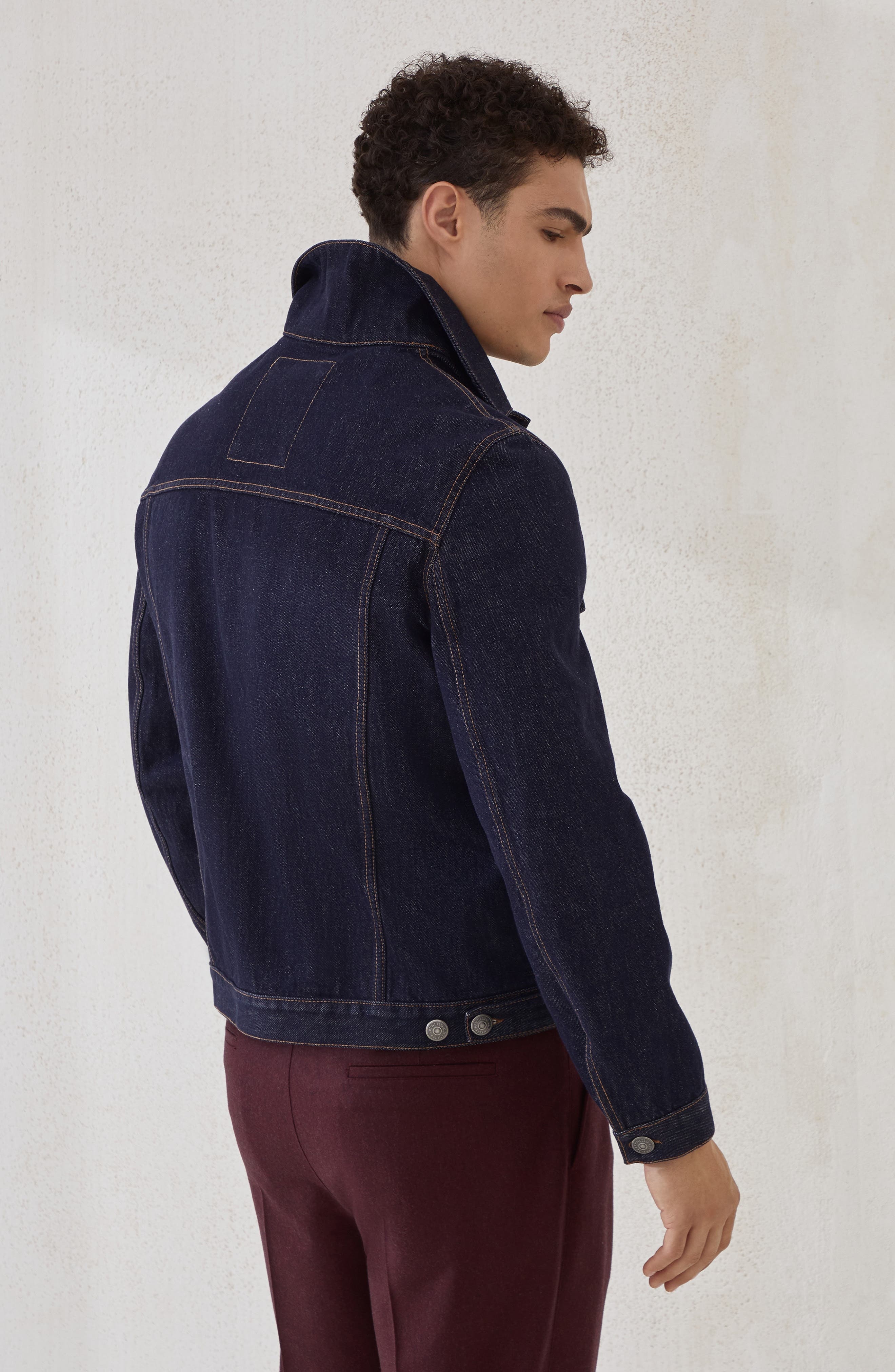 Brunello Cucinelli Four-pocket jacket in Dark Denim at Nordstrom - 3