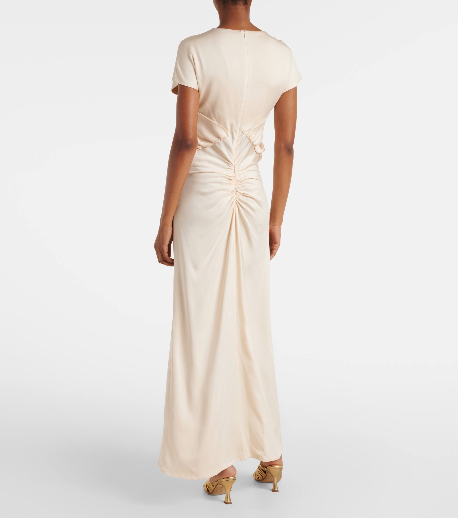 Tova gathered crêpe maxi dress - 3