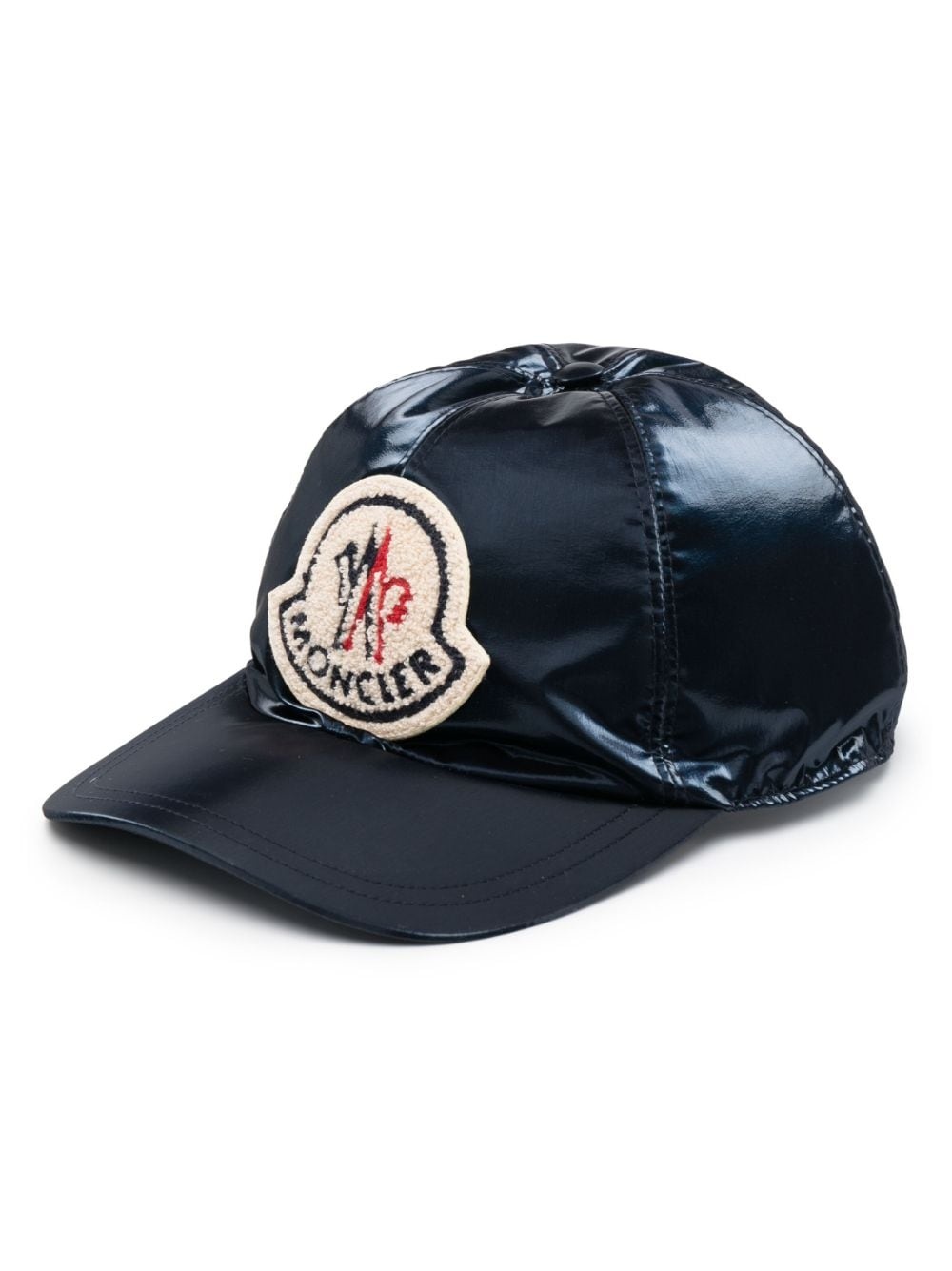 logo-patch panelled baseball cap - 1