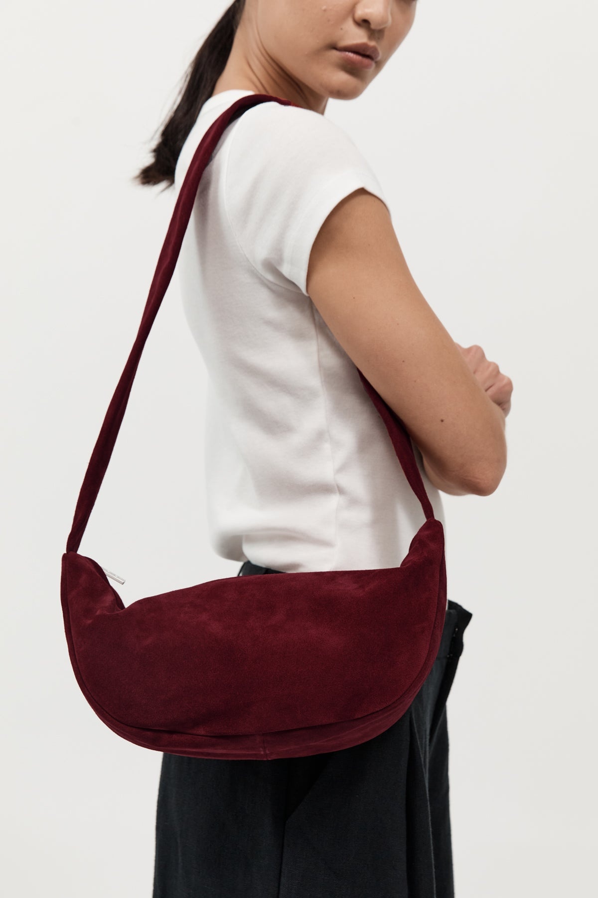 Soft Crescent Bag - Rouge - 1