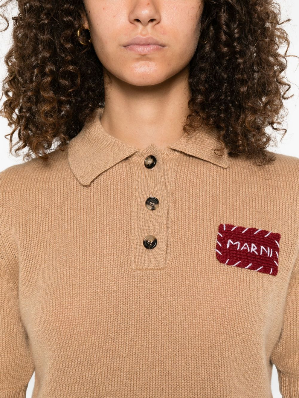 patch-pocket polo-neck top - 5