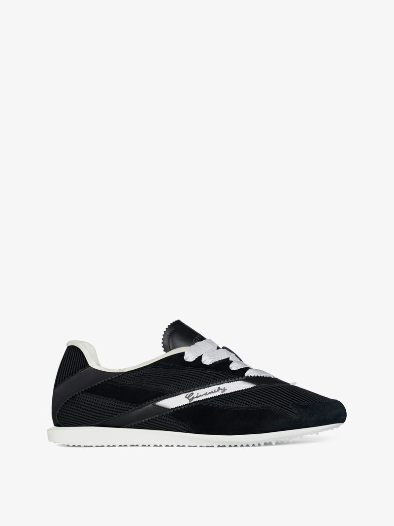 RUNNER SNEAKERS IN MESH, SUEDE AND LEATHER 1