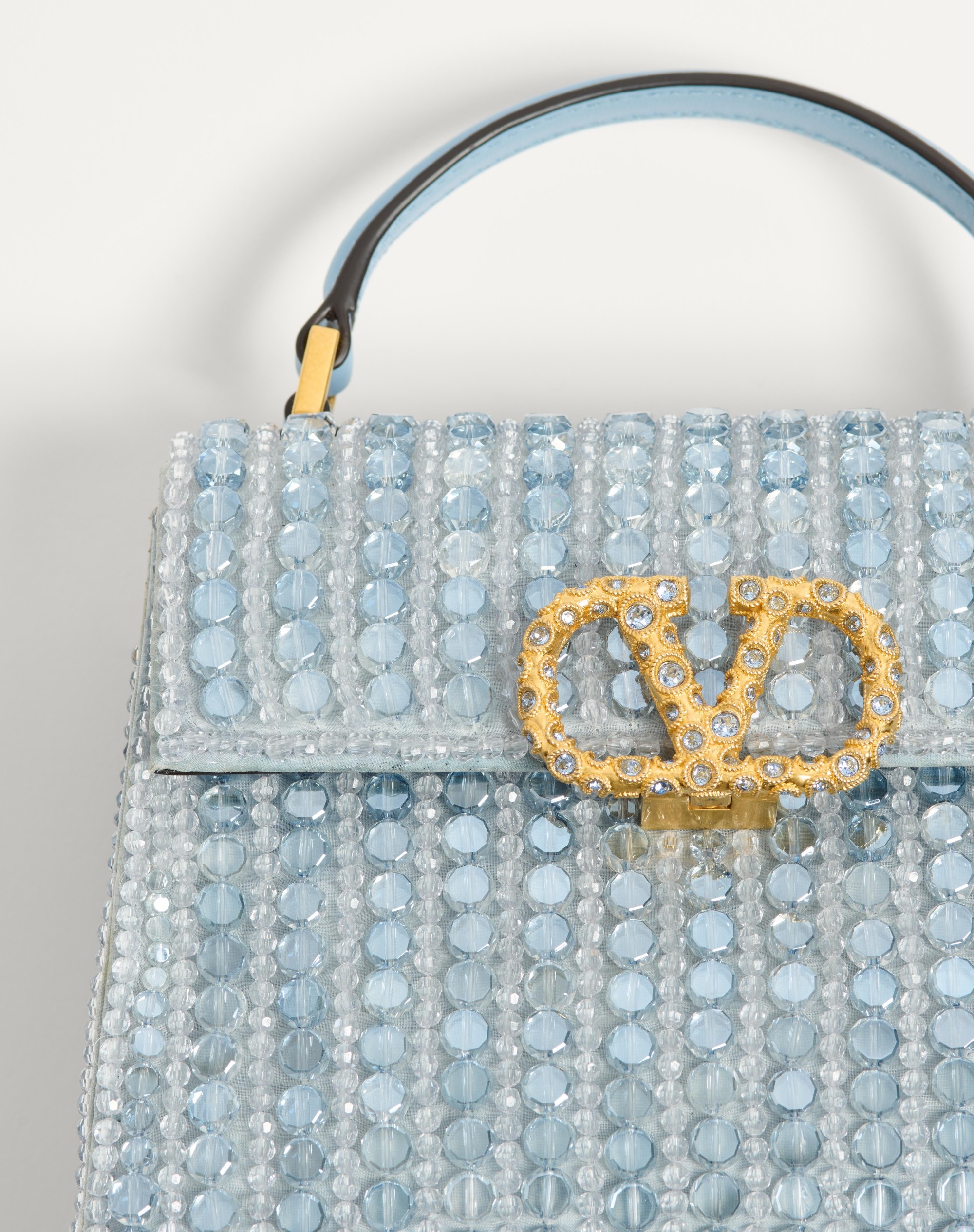 VALENTINO GARAVANI VSLING MINI EMBROIDERED HANDBAG WITH JEWEL LOGO - 6