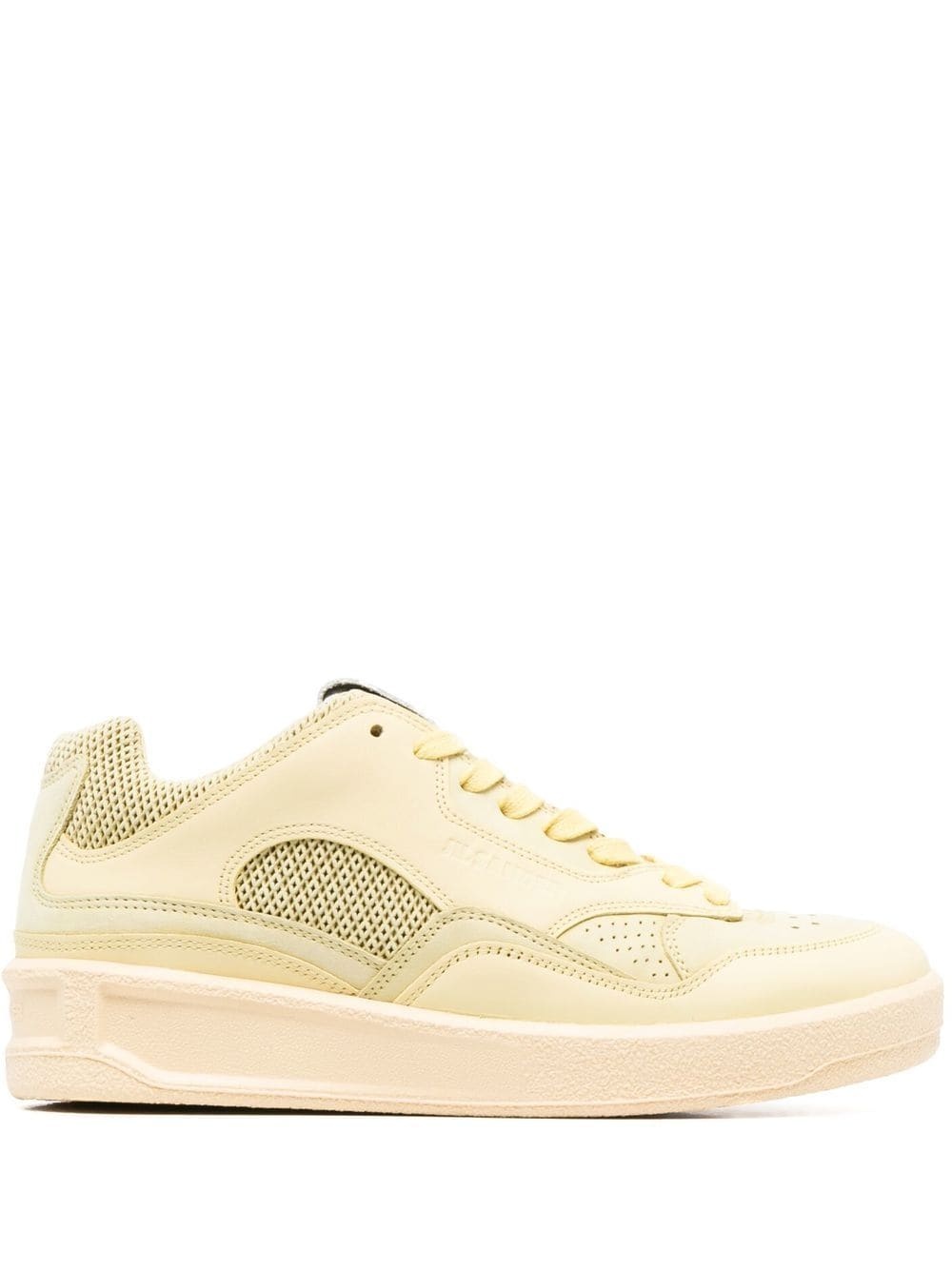 panelled low-top sneakers - 1