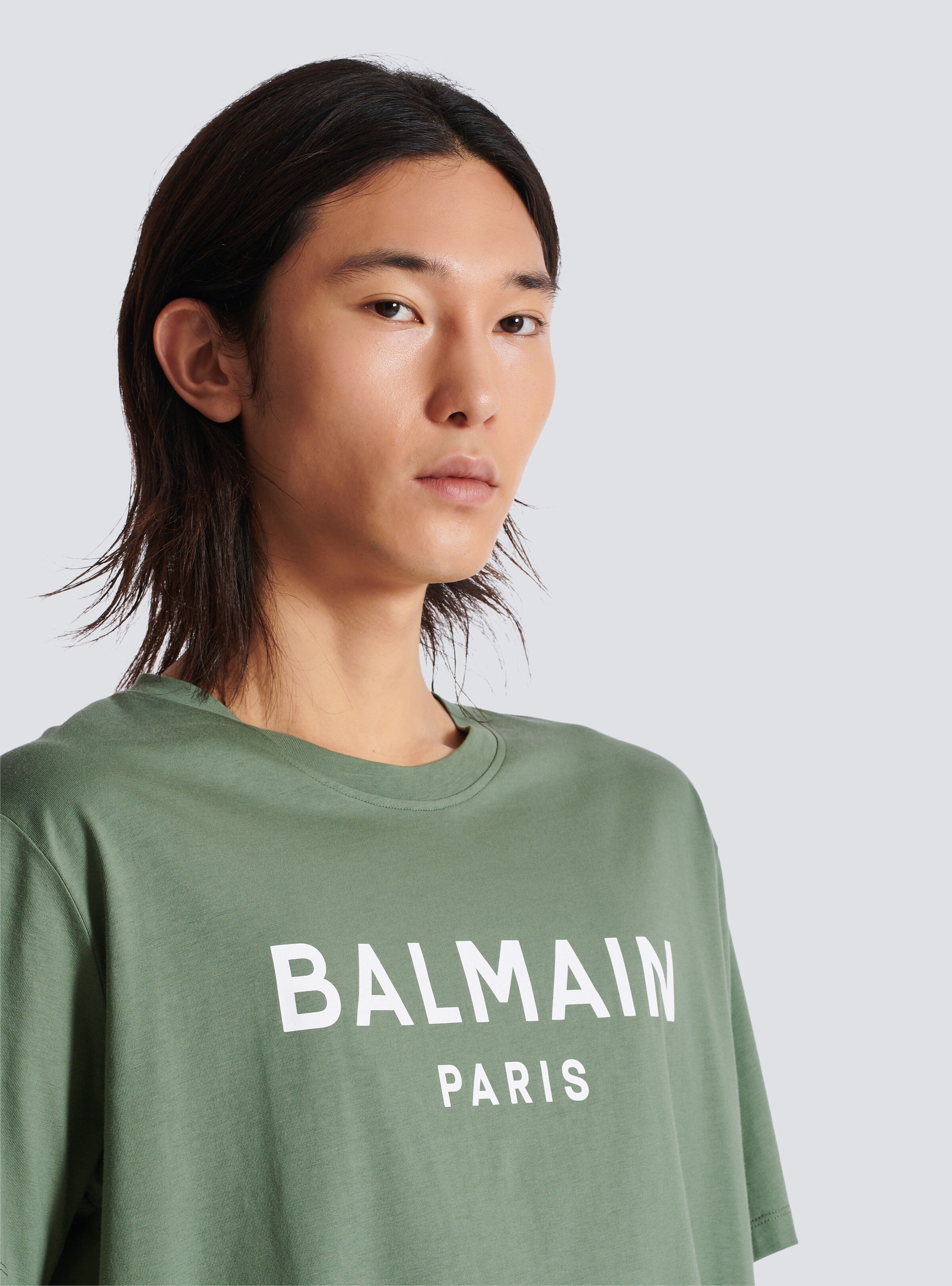 T-shirt with Balmain Paris print - 7