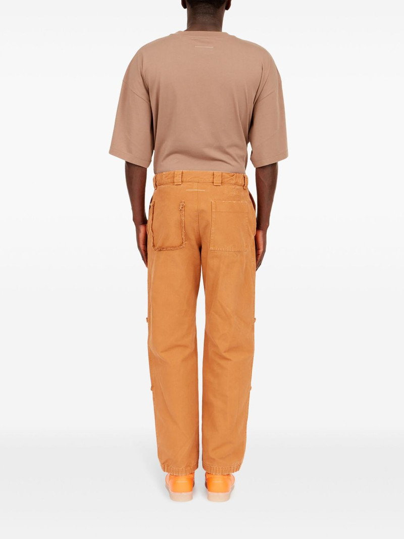 single-stitch logo straight trousers 4