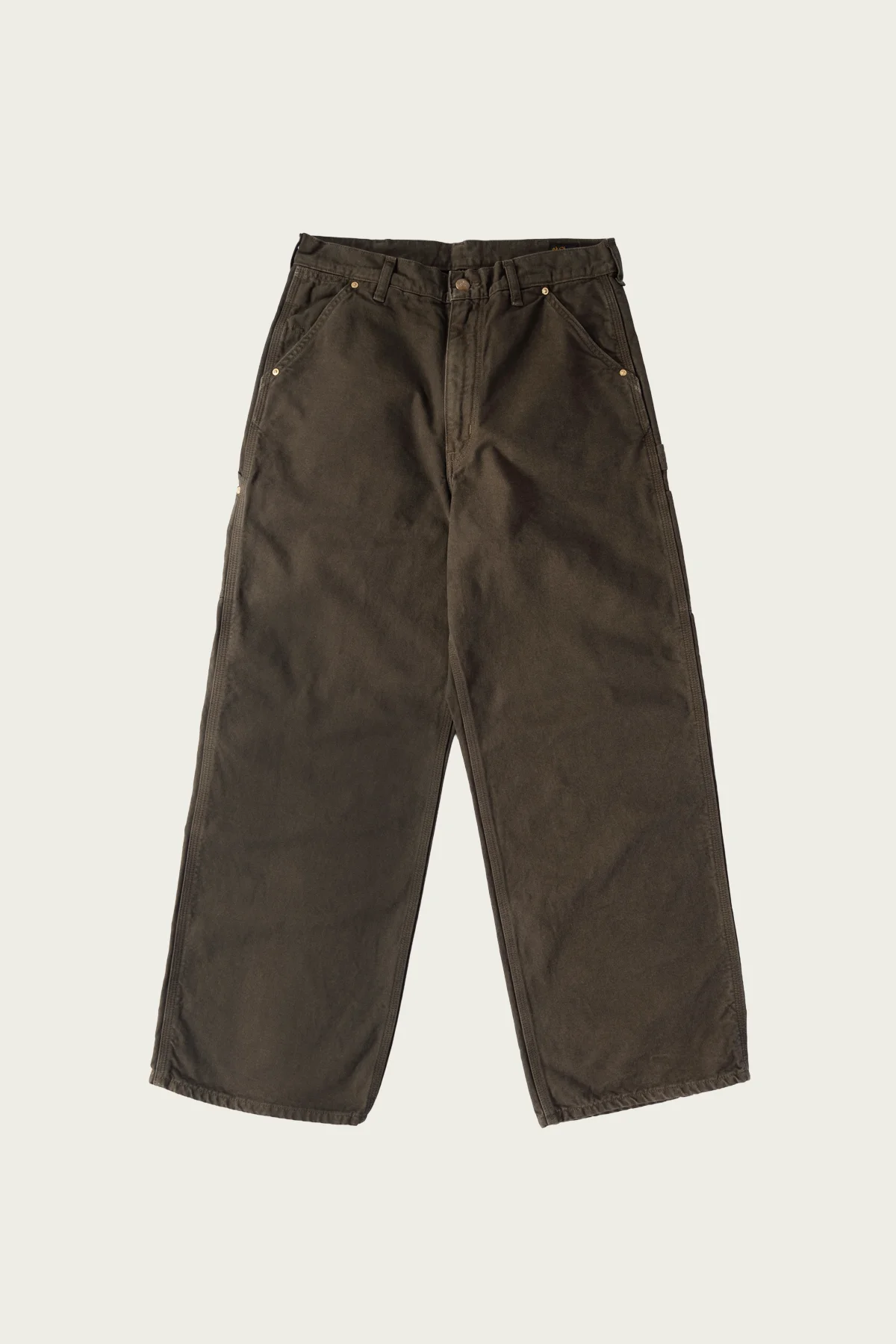 Dad's Fit Oxford Painter Pants - Coffee Brown - 1