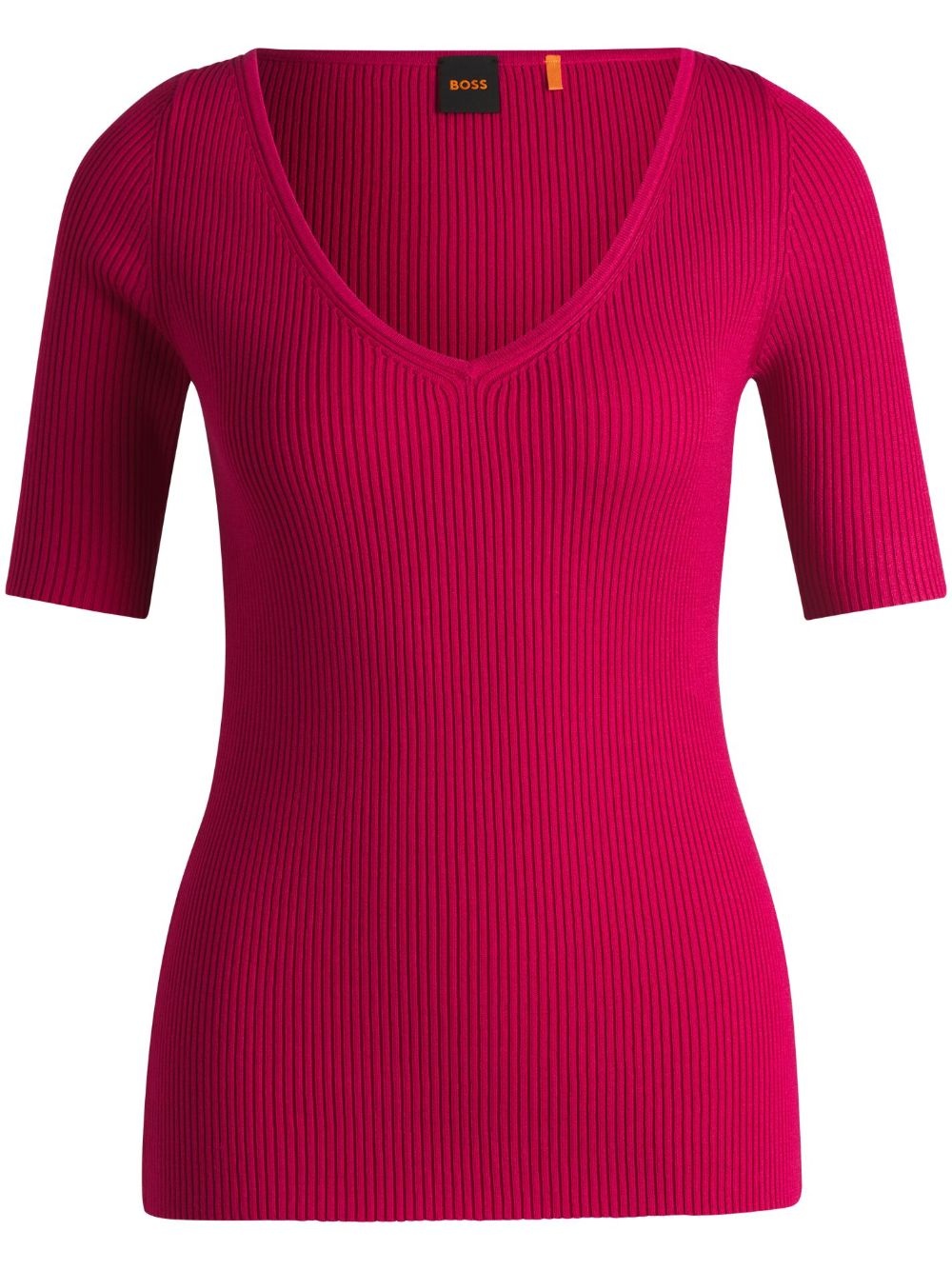 ribbed T-shirt - 1