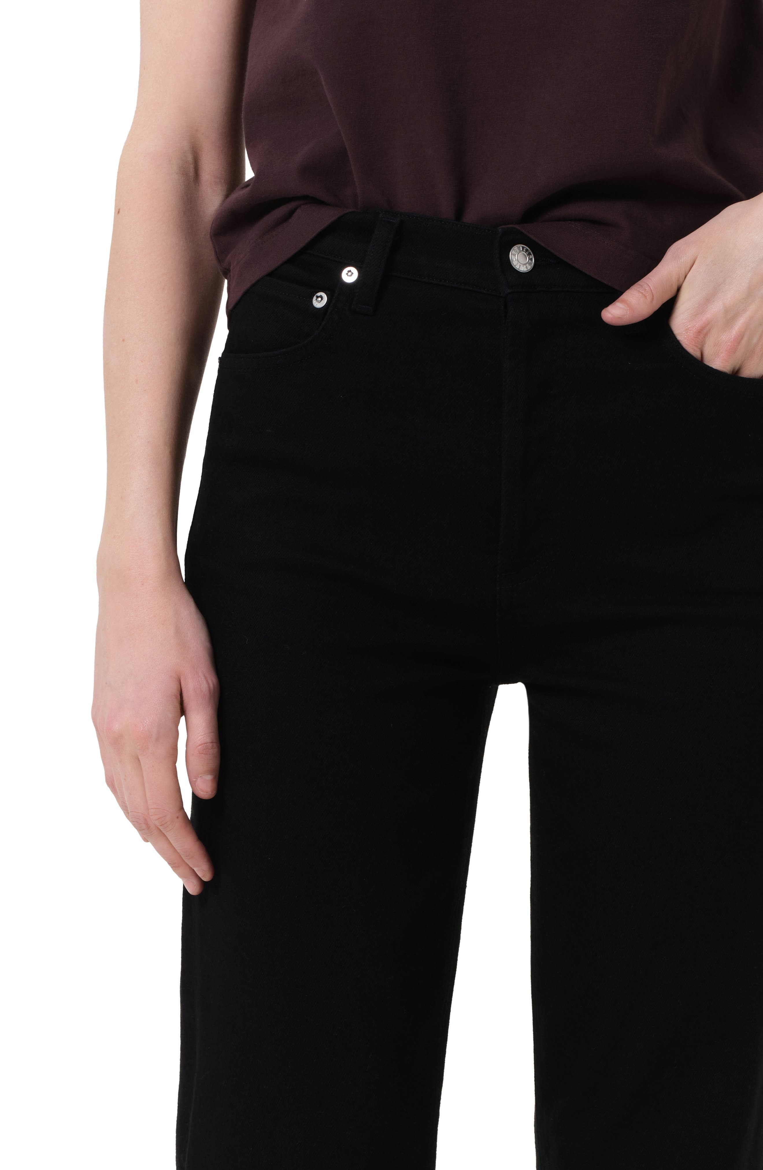 AGOLDE '90s Pinch High Waist Straight Leg Jeans in Cover Od Black at Nordstrom - 4
