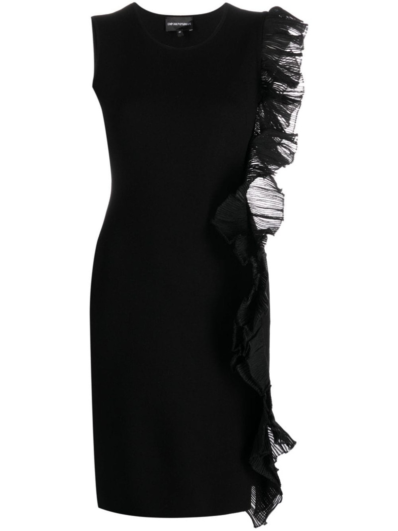 ruffle-detail 비대칭 minidress 1
