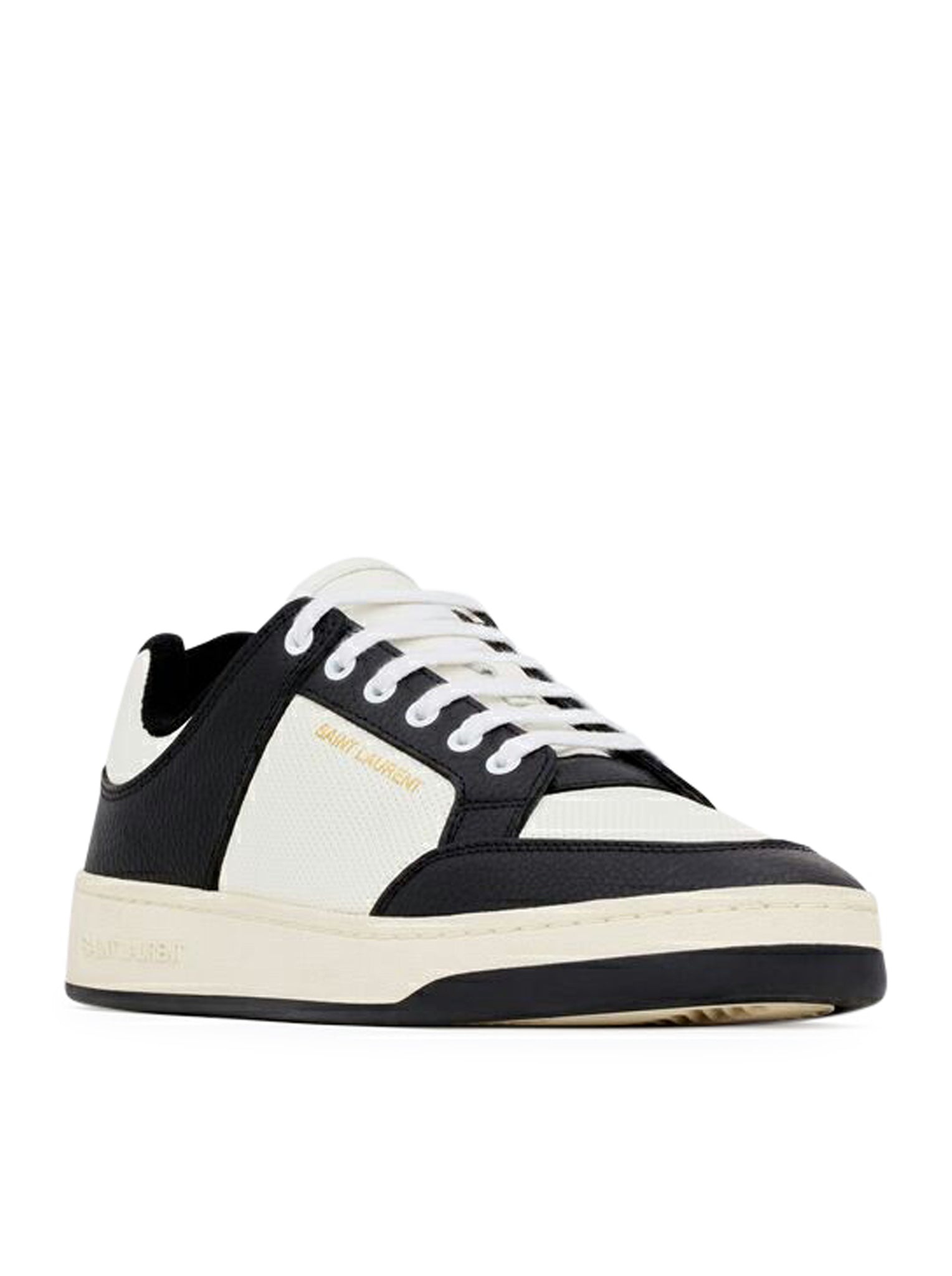 SL / 61 LOW SNEAKERS IN SMOOTH AND HAMMERED LEATHER - 2