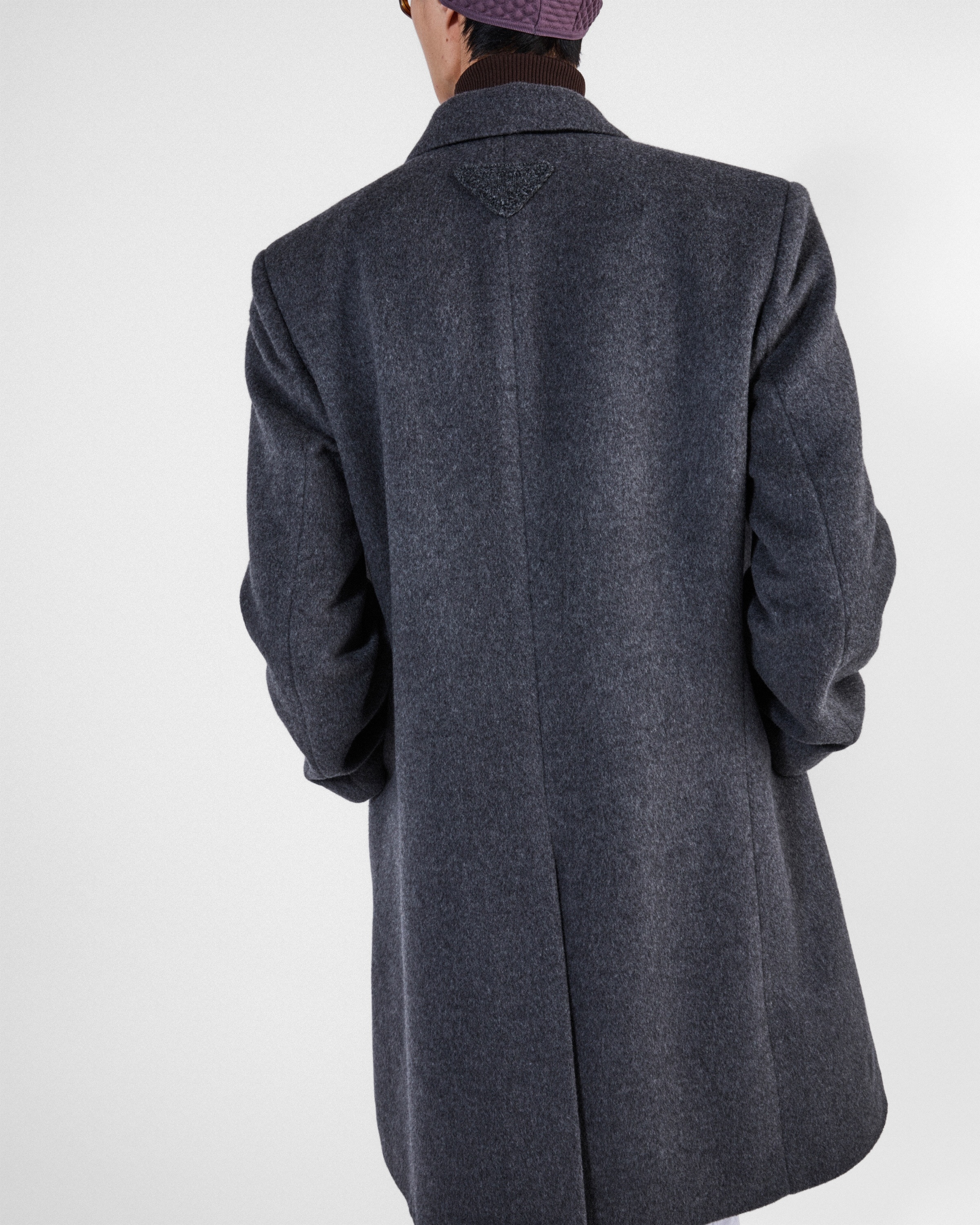 Single-breasted wool coat - 4