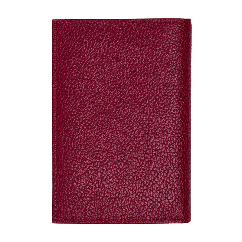 Longchamp Le Foulonné Passport cover Beetroot - Leather outlook