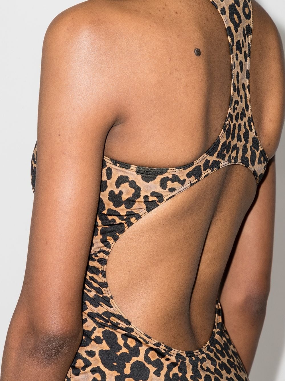 leopard-print mini dress - 4