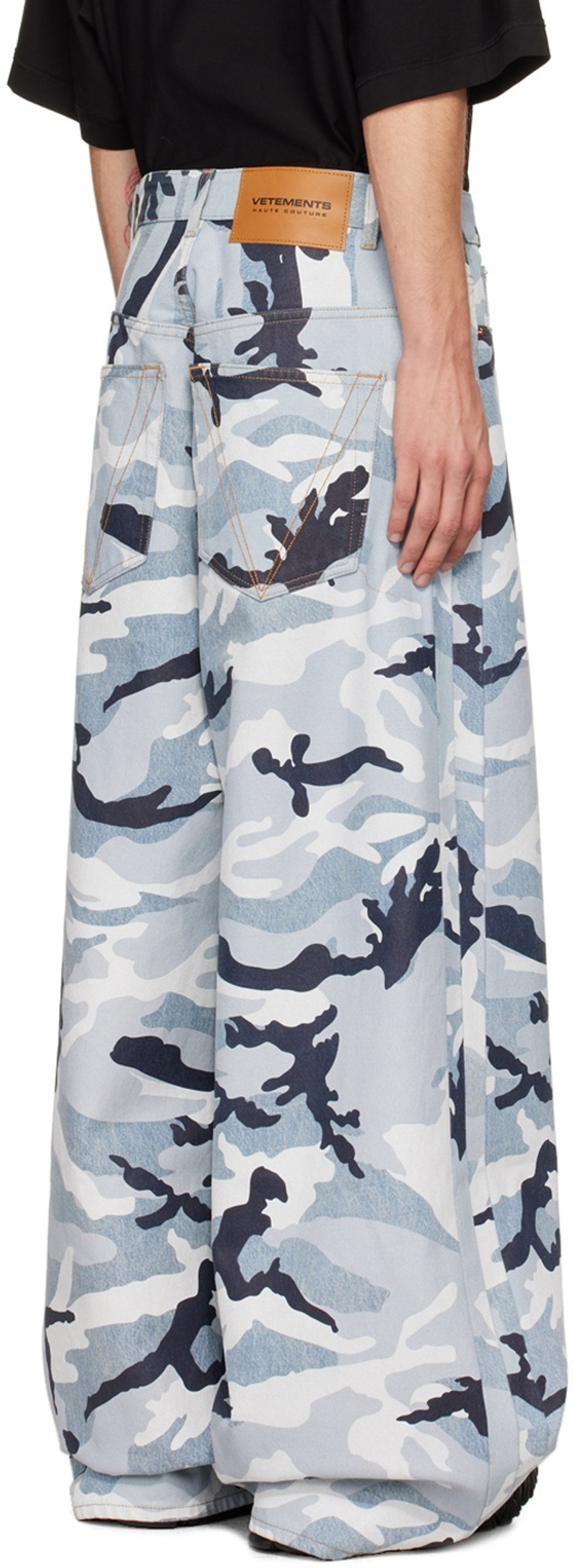 Blue Camo Big Shape Jeans 3