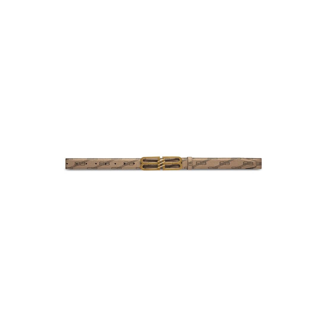 bb signature belt 30mm bb monogram coated canvas - 1