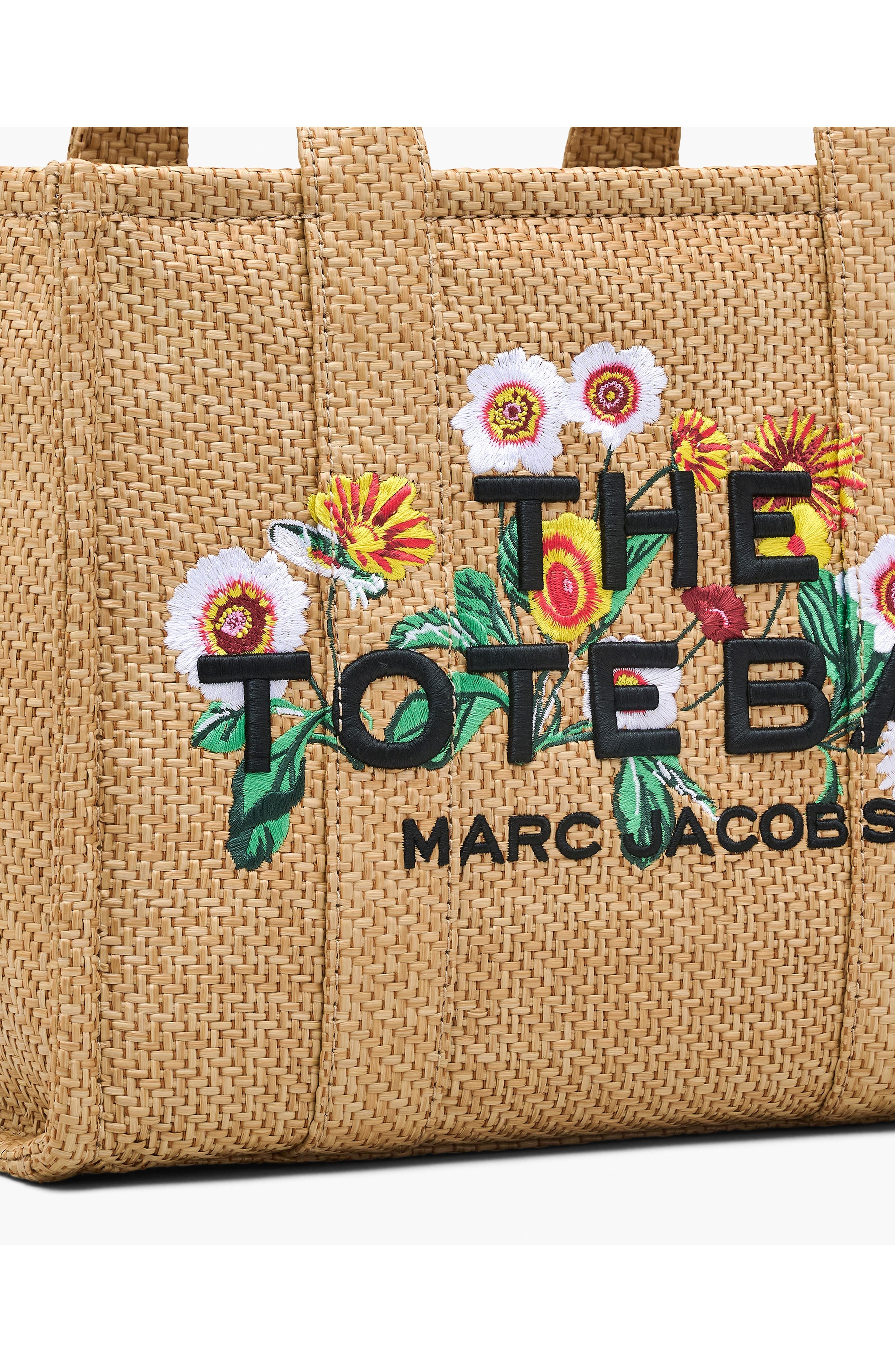 Marc Jacobs The Medium Faux Raffia Tote in Natural at Nordstrom - 8