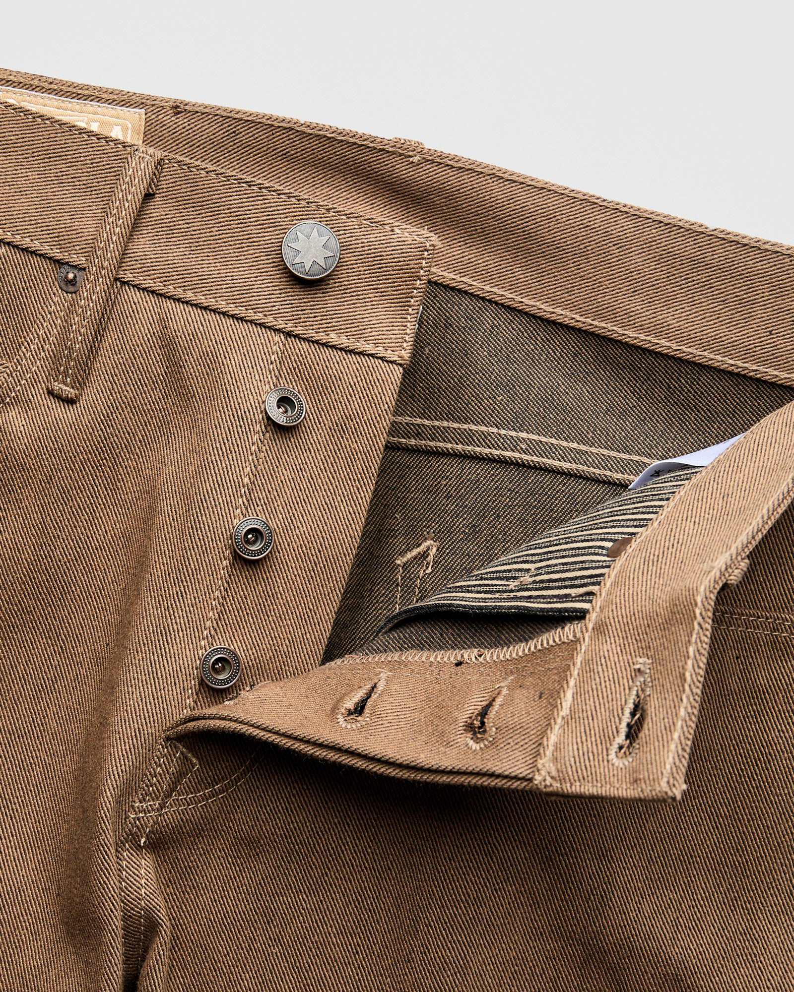 "Portola" 15oz Brown Selvedge Denim - Tapered Fit - 7
