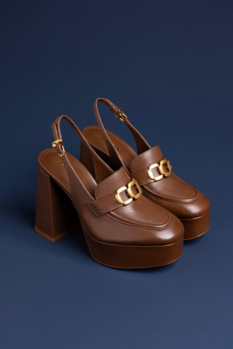 Harrington Hi Loafer In Burnt Umber Leather 6