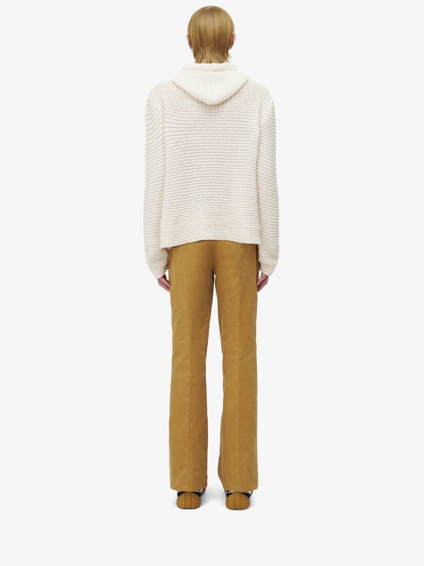 McQueen Logo Cropped Hoodie - 5